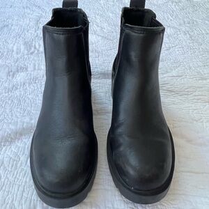 UGG Black Leather Boots